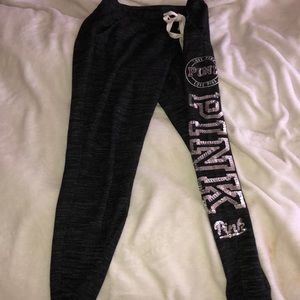 Pink Victoria’s Secret jogger